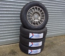 16" JBW TMS G/M GREY ALLOY WHEELS+ VAN TYRES FORD TRANSIT CUSTOM (SET OF 4)