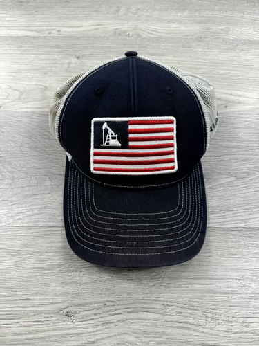 Ariat Hat Cap Adjustable Blue Red Trucker Western Rodeo Cowboy Work ...