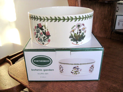 NEW Portmeirion Botanic Garden 8 Inch Souffle Dish - Assorted Floral Motifs
