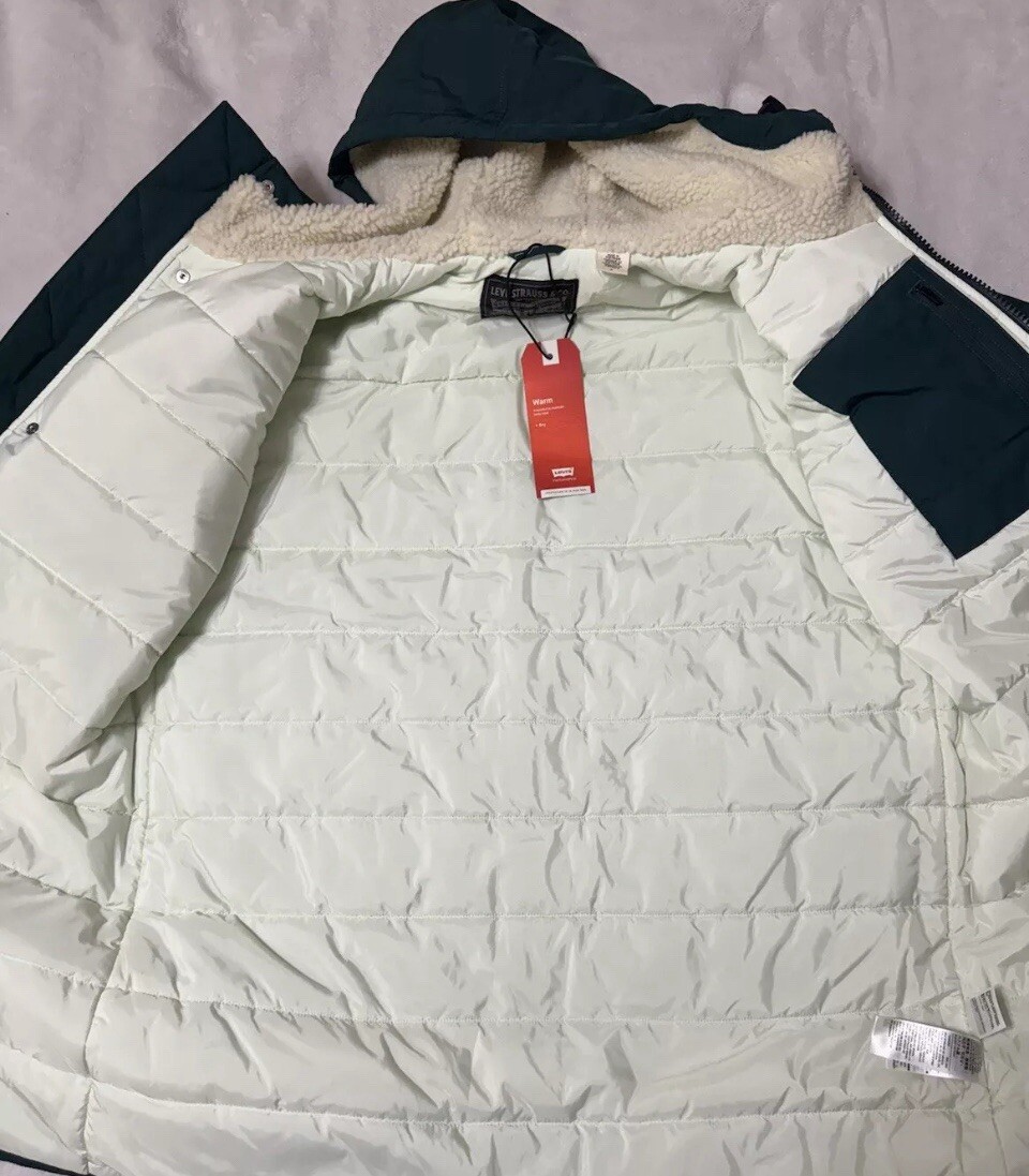 LEVIS Eastport  Utility Jacket Coat A35620001 Green Mens  Parka SIZE Medium Coat image 7