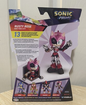Sonic Prime 5 in Rusty Rose New Yoke City Action Figure Sonic Prime 5 in Rusty Rose New Yoke City Action Figure