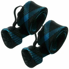 Reaction Tackle Fishing Rod Cover/ Rod Sleeve/ Rod Sock (2-Pack) Black-Blue