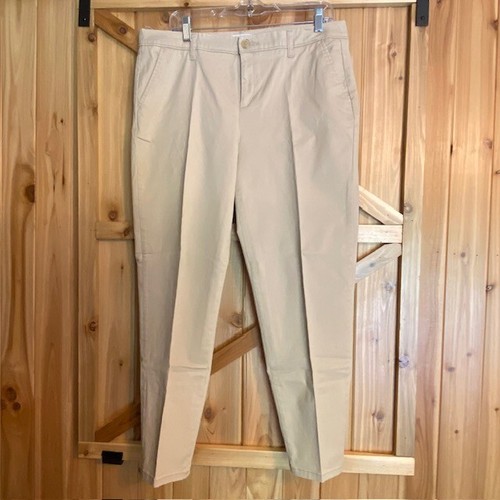 Liz Claiborne Pants Womens 12 Khaki Chino Straight Classic Fit - Picture 2 of 6