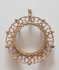 Anhängerfassung 9 kt Gold Full Sovereign.