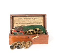 1855 W.C. & J. Neff Improved Magneto Electric Machine * Early, Uncommon & Large