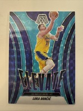 2024-25 Mosaic Luka Doncic BLUE FLUORESCENT ELEVATE #'d 27/30 Los Angeles Lakers