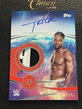 2025 Topps Universe WWE Trick Williams Worldwide Relic Auto /10 Red BZP