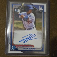 Topps 2024 Bowman Chrome Jaron Elkins Dodgers 1st Bowman Auto #CPA-JE RC