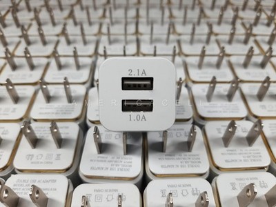 10-Pack Dual USB Wall Fast Charger Adapter 2.1/1 Amp 5V For Android / Galaxy