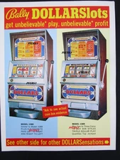 Bally Dollar Slot Machine #1088 1089 1090 1091 Sales Brochure Original Used