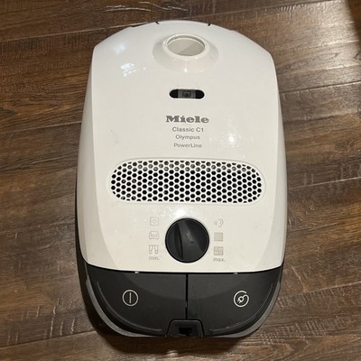 Miele Classic C1 SBAN0 Pure Suction PowerLine Canister Vacuum Cleaner Only White