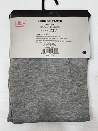 Pantalone donna Lildy grigio vita media leggero elasticizzato comodo morbido lounge S/M - Foto 8 di 16