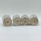 Sterling Silver 925 Overlay Shot Glass Set 4 Piece Floral Scrollwork Vintage — photo 4