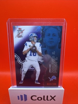 2025-26 Topps Signature Class Jared Goff #58 Purple Parallel Detroit Lions /100