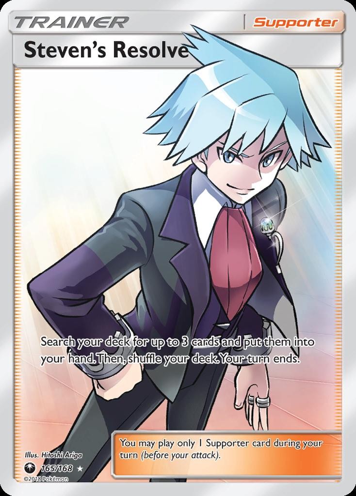 Pokemon Steven's Resolve (165/201) Celestial Storm NM HOLO