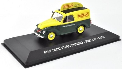 IXO - FIAT 500 C 1959 Assistance Utility der italienischen Kesselmarke Riello...