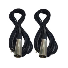 Cable Up CU/AS405 16' XLR Male to RCA Male Audio Cable 2-Pack
