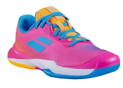 Babolat Jet Mach III Hot Pink Junior Shoes - Size 3 - FREE String & Grip