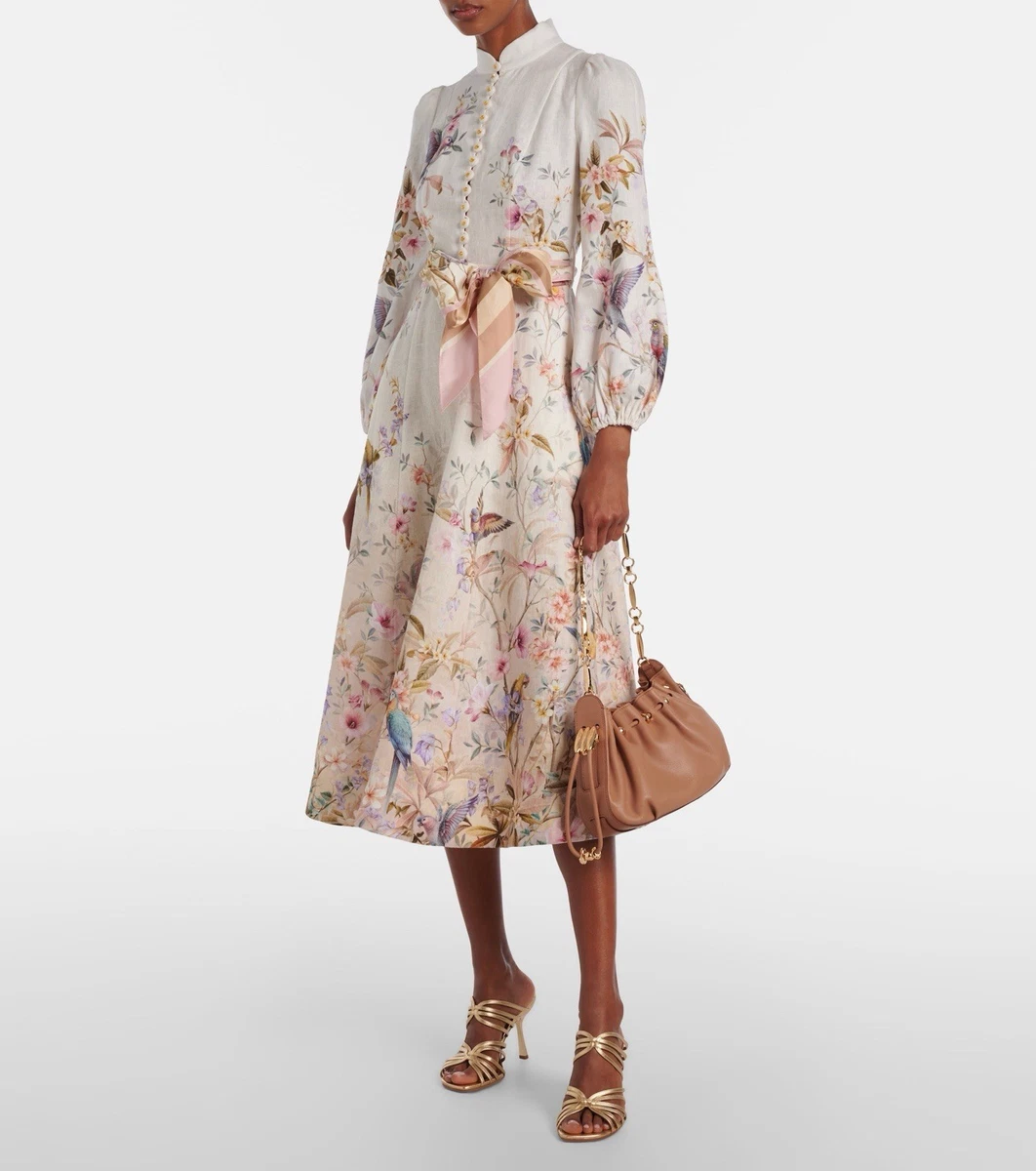 wedding dress patterns a line Elegant A-Line Wedding Dress with Floral Leaf Pattern and Puffy Shoulders| Marelli Exclusive 18 / As pictured main image 1