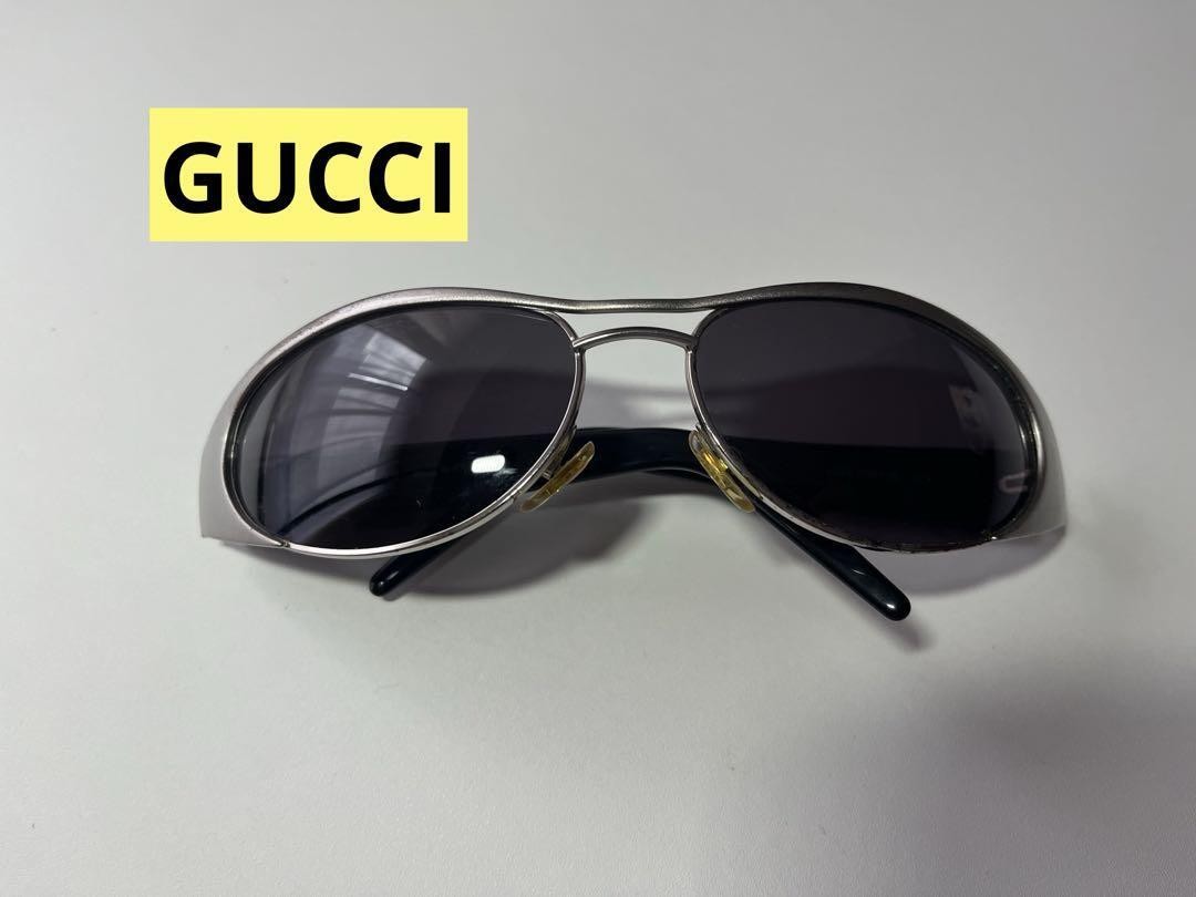 GUCCI Sunglasses GG2381 S Black Silver Made in Italy thumbnail 2