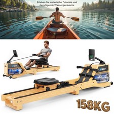MERACH R23 Wasser Rudergerät Holz Klappbar m...