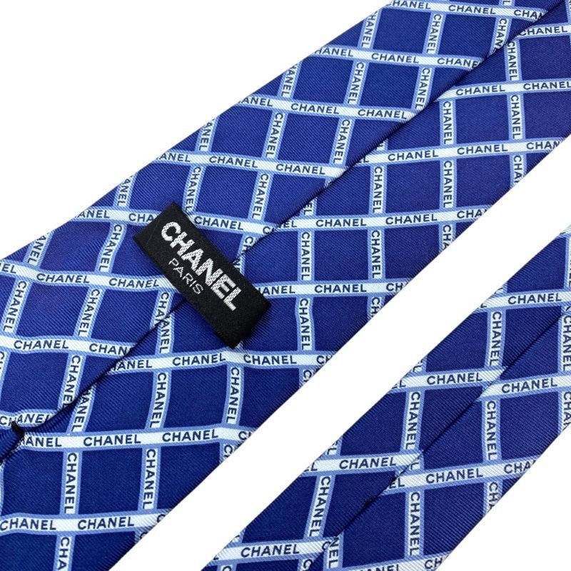 Chanel Tie Loop Regular Accessories Plaid Logo Si… - image 8