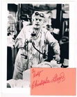 Christopher Lloyd genuine autograph signed 3"x5* card & printed 8"x10" photo