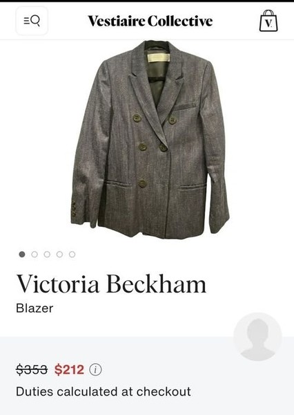 Women Victoria Beckham Blazer Navy 38