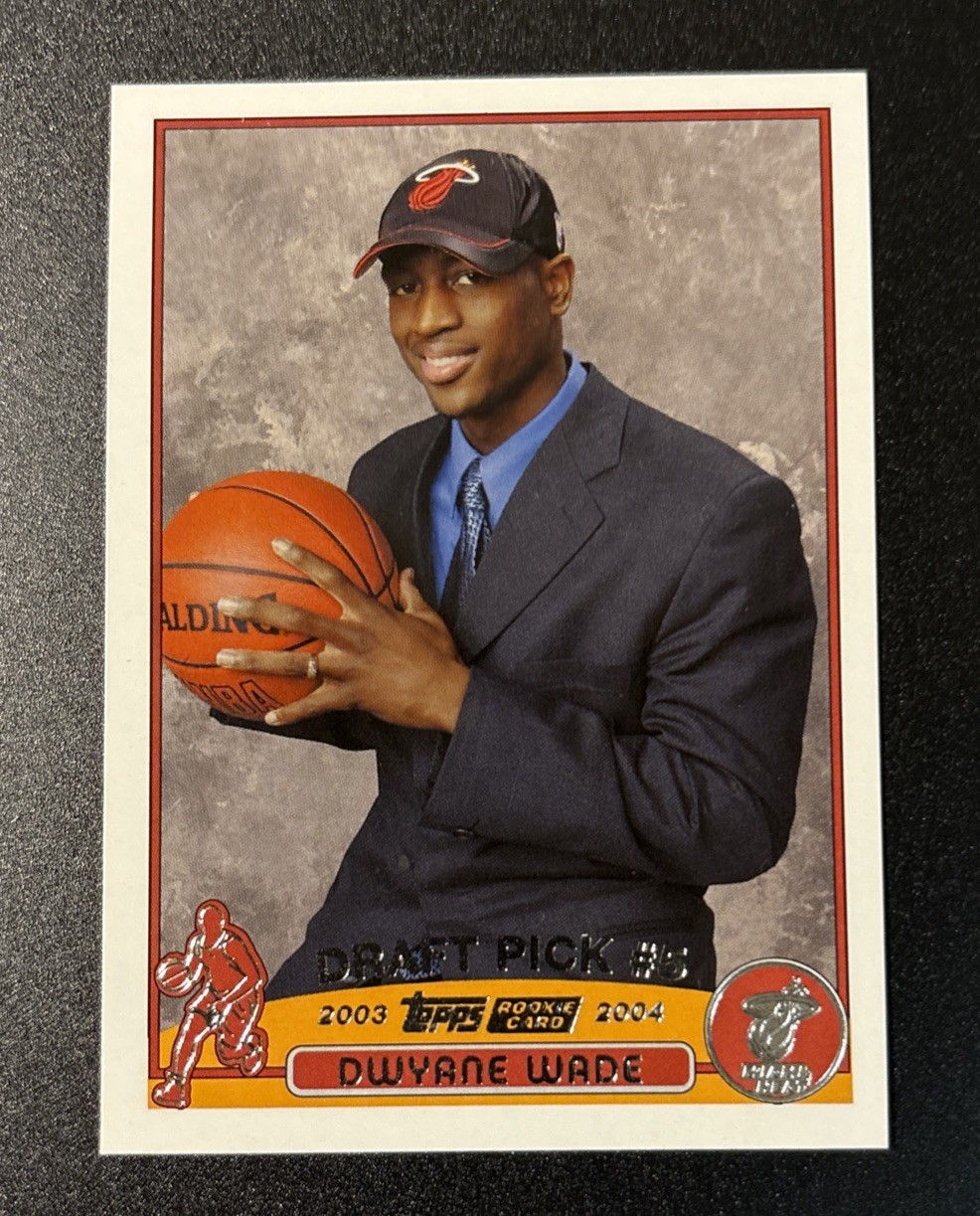 2003-04 Topps Draft Picks 1st Edition Dwyane Wade RC #225 Rookie HOF Heat