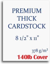 Extra Heavy Duty 140Lb Cover Cardstock - Bright White - 379Gsm 18Pt Thick Paper