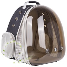 Front Expandable Cat Backpack Carrier, Fit up to 20 lbs, Polarized Tinted Bro...