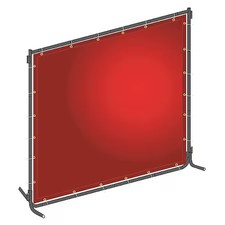 Welding Screen, Transparent Pvc, 6 Ft. W., 6 Ft. H., 13 Oz/Sq Yd, 150 Degrees F