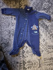 Vintage/y2k Baby Boy Carters embroidered sleeper one piece Button Up 6-9 months