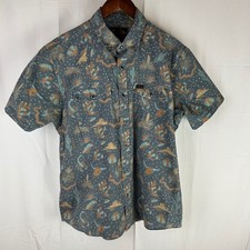 Howler Bros Western Desert Scene Snap Button Short Sleeve Shirt Men's Medium