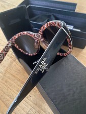 Prada Sunglasses Geometric Pattern Temples