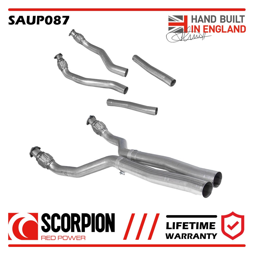 SAUP087 Scorpion Exhaust Front Silencer Pipe fits Audi S6 S7 RS6 RS7 C7 12-18