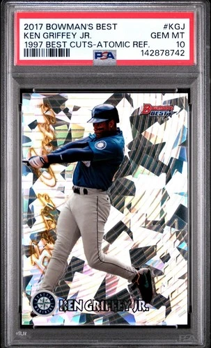 2017 Bowmans Best 1997 Best Cuts Ken Griffey Jr Atomic Refractor #KGJ PSA 10 HOF