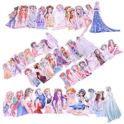 100 Pcs Sammelalbum Sticker Für Mädchen Papieraufkleber Scrapbooking