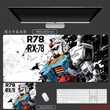 40x90cm Anime Gundam RX78 Big Mouse Pad Desk Keyboard Mat Non-Slip Fan Gift G2