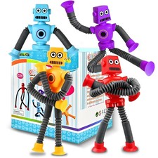 Robot Sensory Travel Toys 4Pcs for Toddlers Kid Boy Year Old Ages 3 4 5 6 7 8...