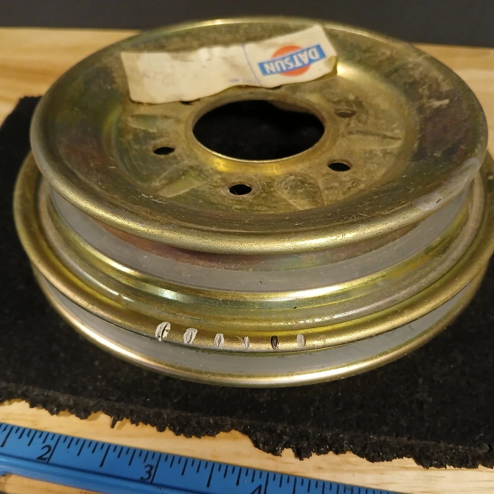 Rueda polea cigüeñal Nissan Datsun 720 1970 #12203 D2009 nuevo de lote original original Foto 4 de 4