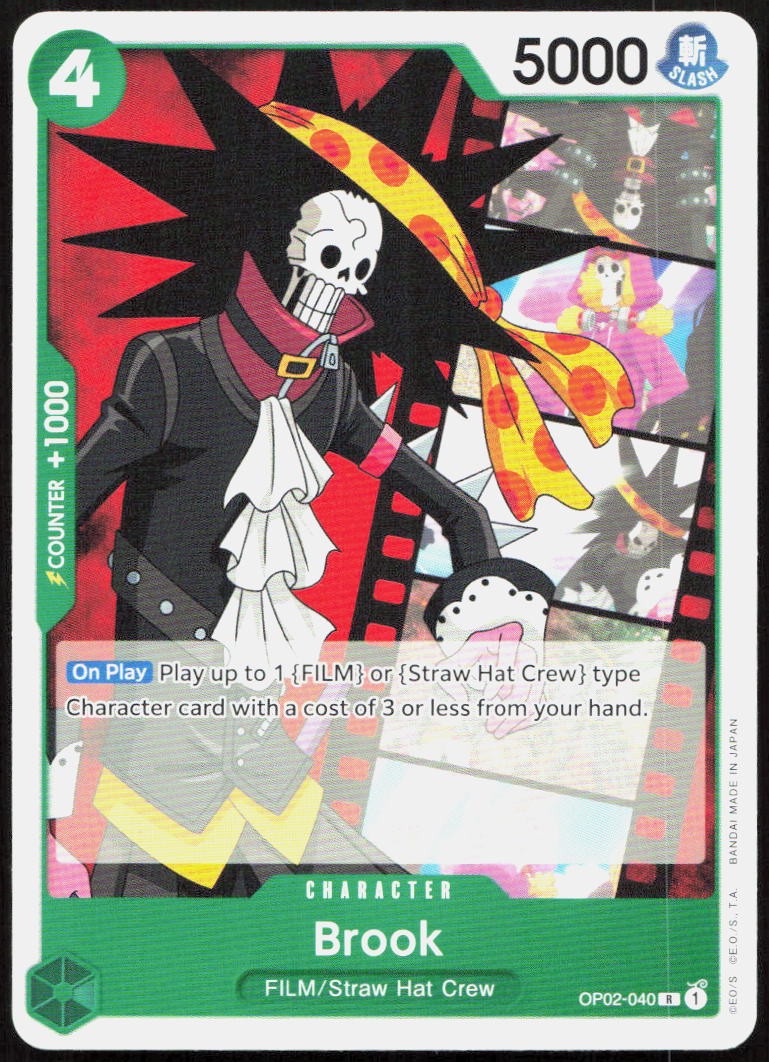 Brook OP02-040 Rare Paramount War One Piece Near Mint