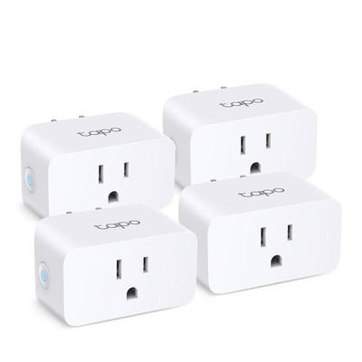 TP-Link Tapo Smart Plug Mini, Matter Compatible, Compatible with 4-Pack 