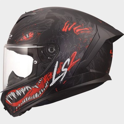 LS2 - Motorrad Helm - Rapid 3 FF820 Kaiju II - Integralhelm mit Belüftung