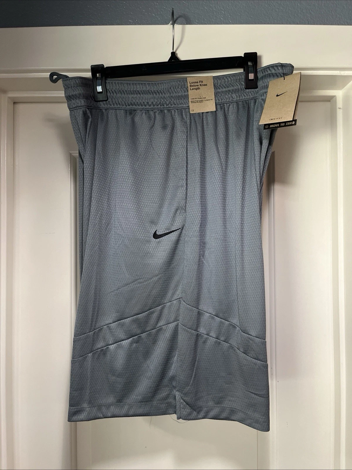 Mens XL Nike Dri-Fit Icon 11 Inch Basketball Short Gray Loose New Tag DQ5822-066