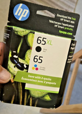 HP 65XL Black  65 Color Ink Cartridges 6ZD95AN Exp 02/26 NEW D