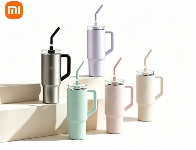 Xiaomi 316L Stainless Steel Insulated Cup with Handle, Keeps Drinks Hot or Cold