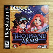 Thousand Arms Demo CD PS1 PlayStation 1 Factory Sealed Atlus SLUS-90059 NFR