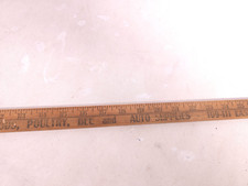 Vintage Wood Yardstick Ruler House Furnishings, Bee Auto Supplies