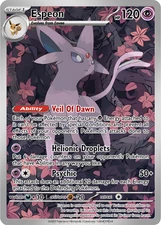 Flower Espeon - Fan Art - Custom Card - Display Only